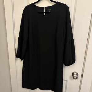 Ann Taylor Long Sleeve Dress (Size: 14; Color: Black)